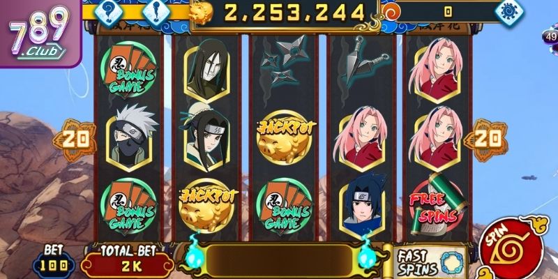 Tính năng đặc sắc trong thế giới Naruto Slots 789CLUB