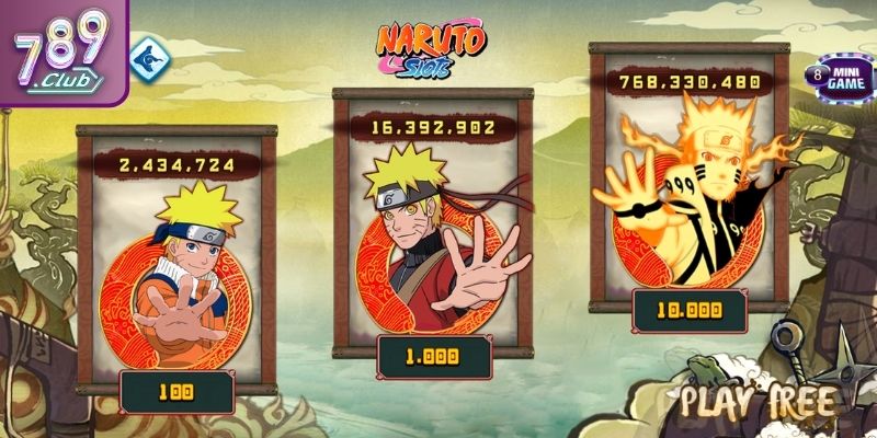 Tổng quan về sức hút của Naruto Slots 789CLUB
