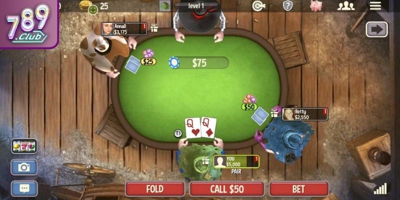 Poker 789CLUB – Trò Chơi Đánh Bài Thú Vị Nhiều Người Mê 3 Tiến hành các vòng cược Xì Tố đơn giản