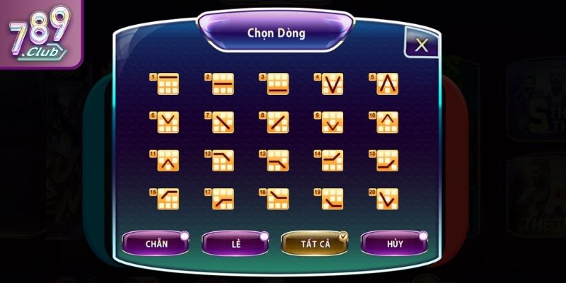 Super Mario 789CLUB Sức Hút Của Tựa Game Slot Đình Đám 2 Chọn số lượng dòng cược