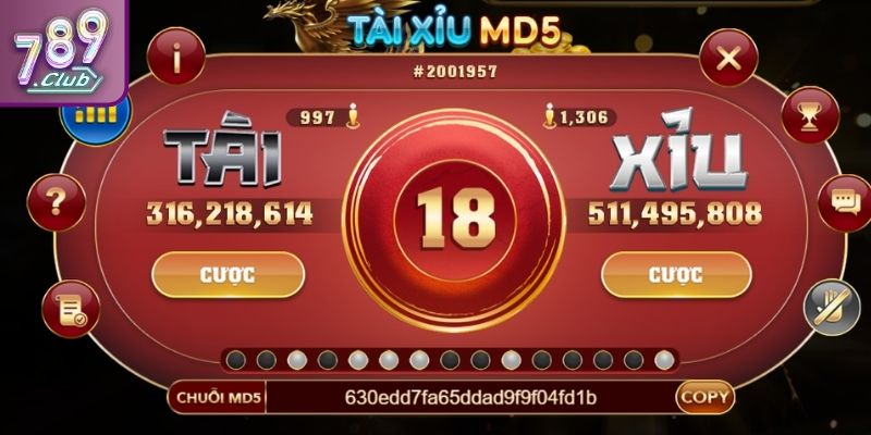 Tài Xỉu MD5 789CLUB - Luật Chơi Và Mẹo Thắng Mỗi Phiên Cược 2 Kết quả và phần thưởng Tài Xỉu MD5