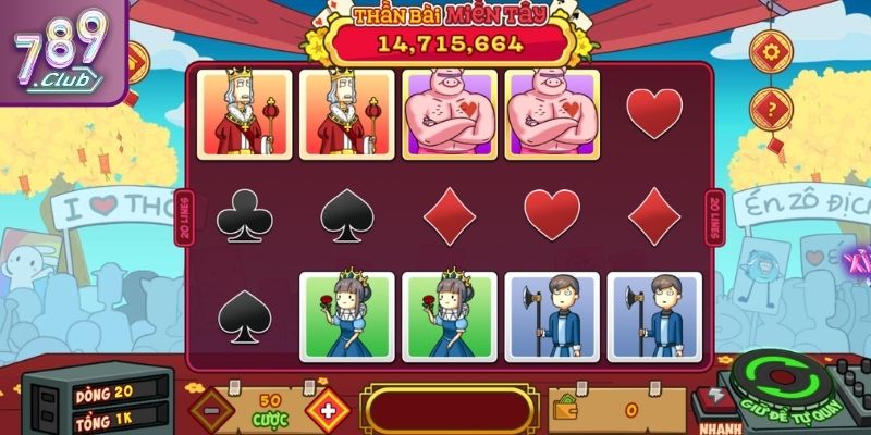 Lựa chọn mức cược thần bài miền Tây 789CLUB