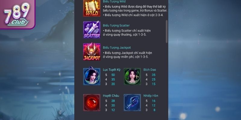Các biểu tượng đặc biệt trong Tru Tiên 789CLUB